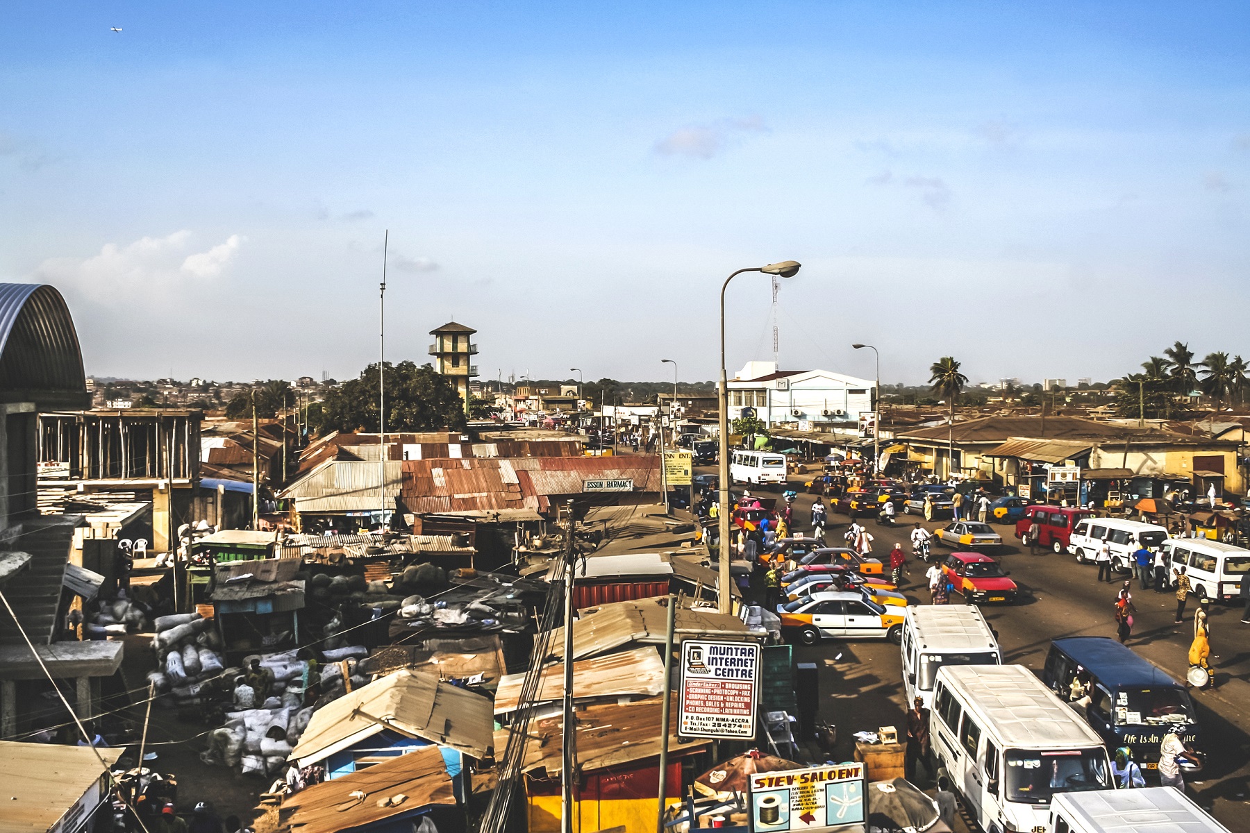 African town.