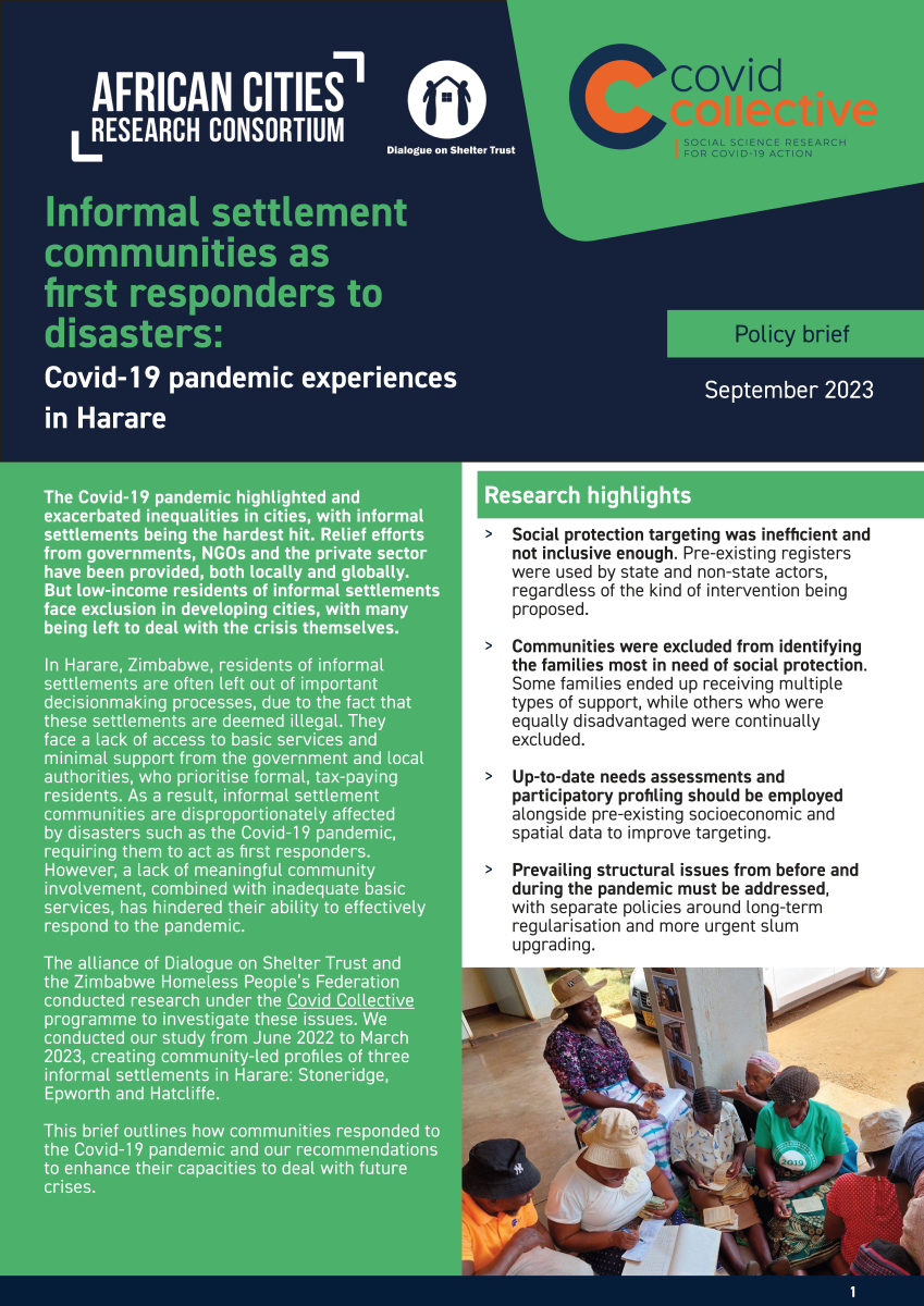 Covid-19 pandemic experiences in Harare