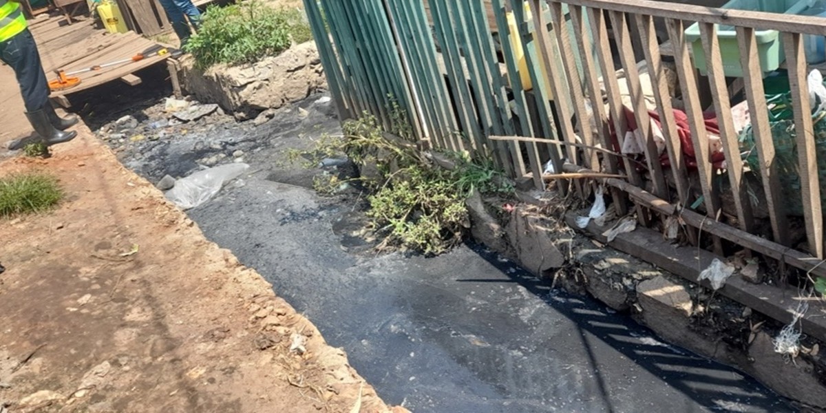 Clogged drainage channel_Kampala